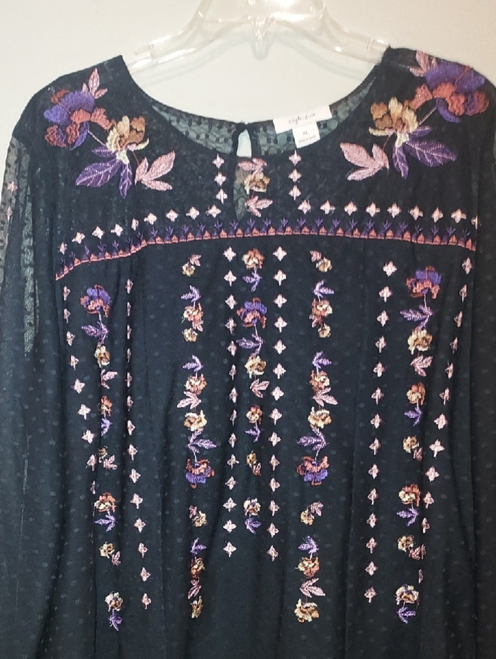 Style & Co. Embroidered Blouse - Picture 2 of 11